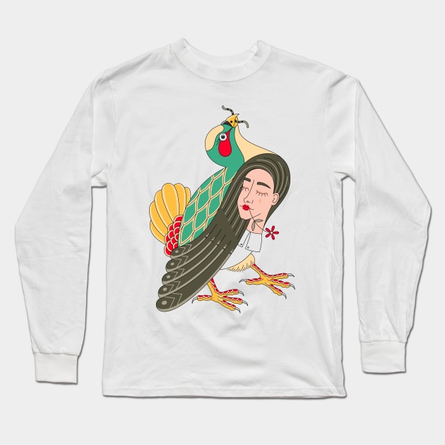 Harpy Long Sleeve T-Shirt by freshinkstain